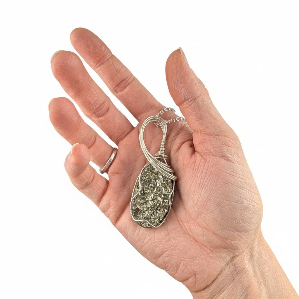 Pyrite in Sterling Silver "Glitter"