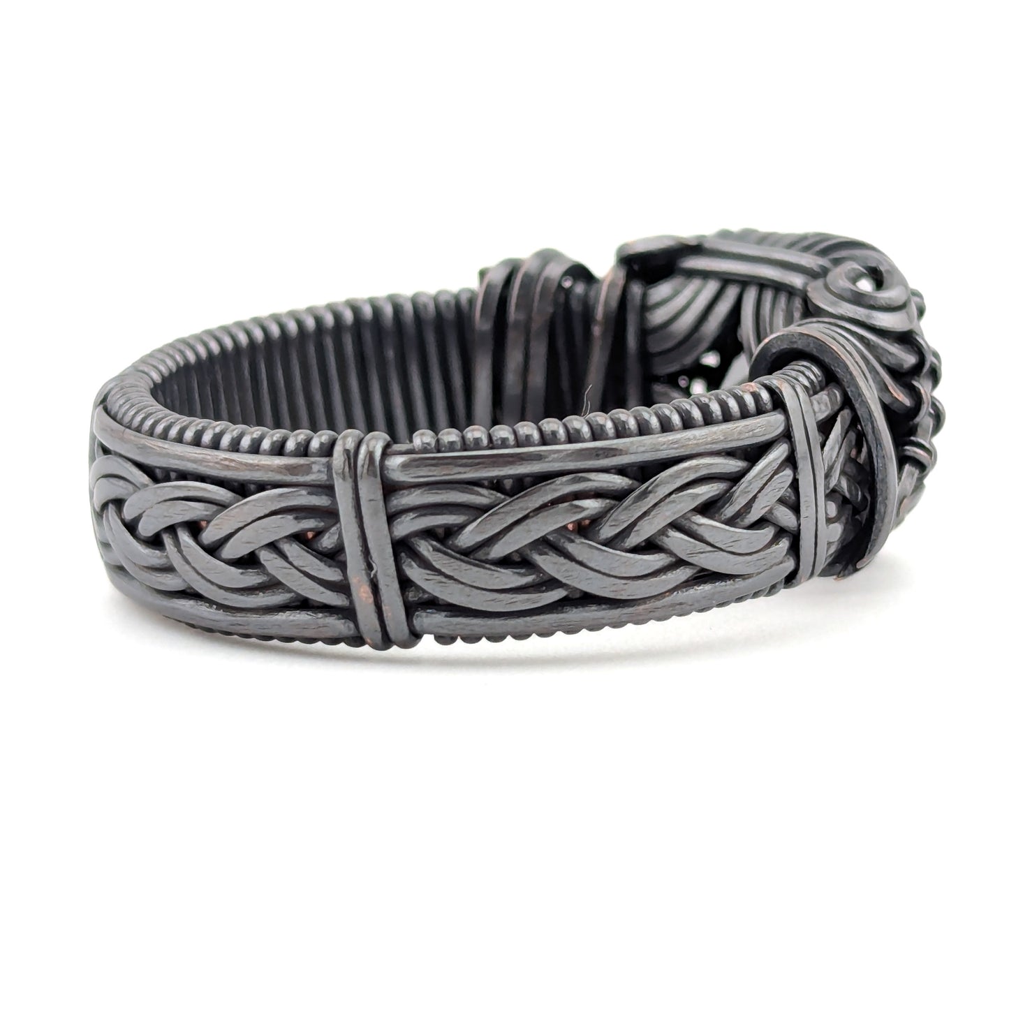 Black CZ - Brilliant Copper Ring - Size 14.5