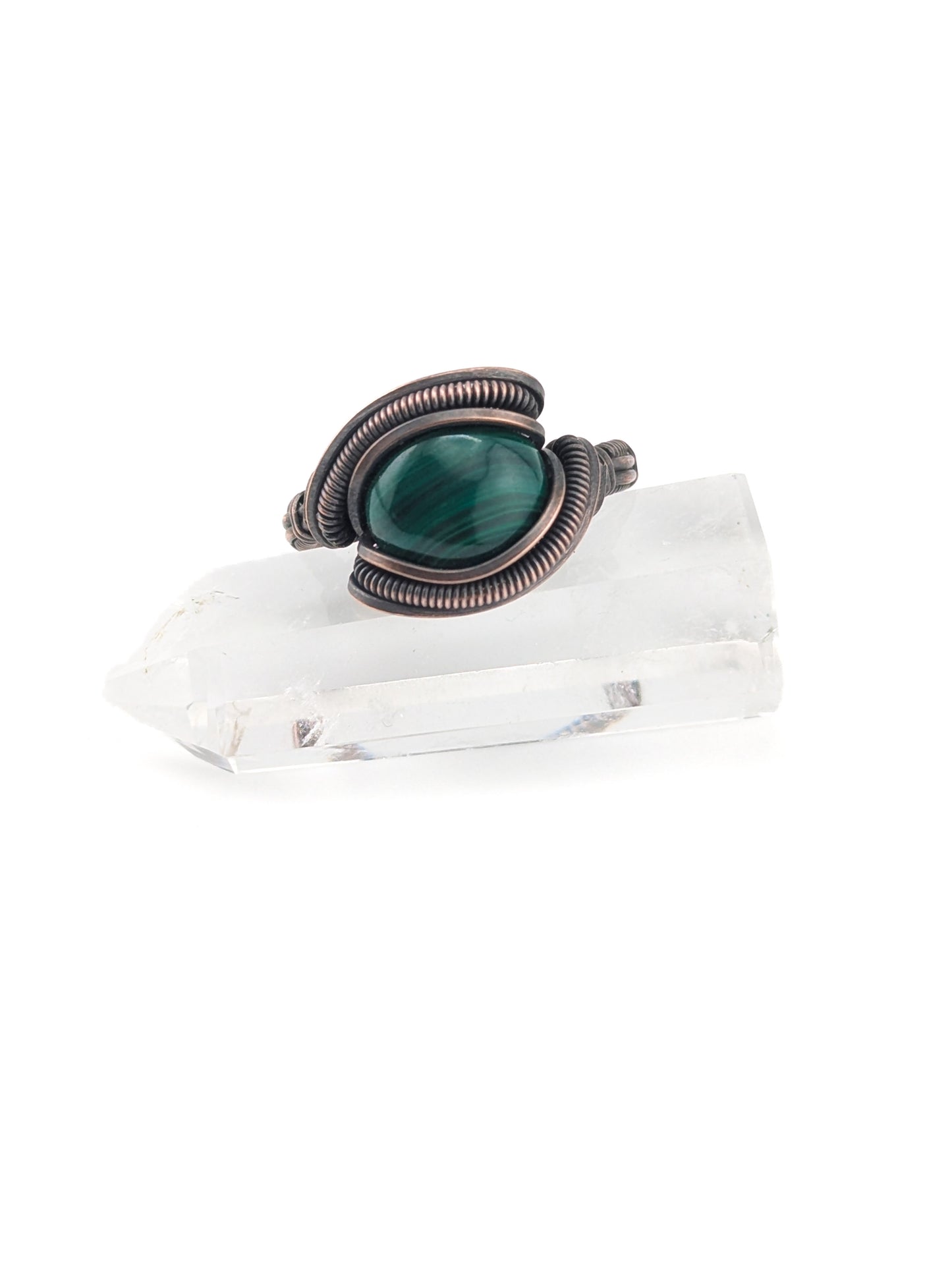 Malachite Elegant Ring - Size 8
