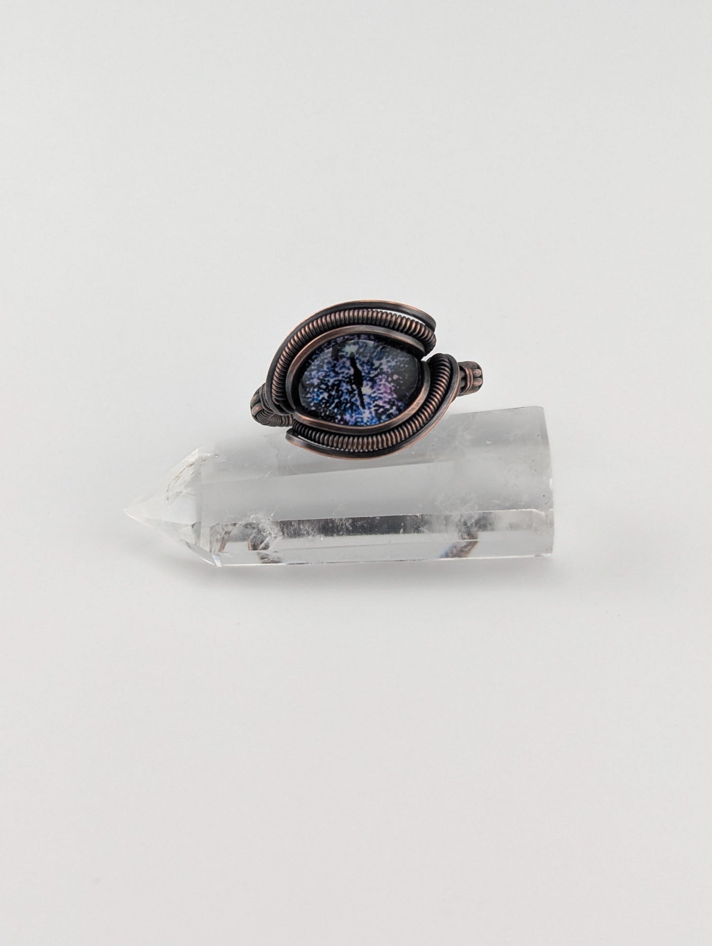 Galaxy Dragon Eye- Elegant Ring - Size 10