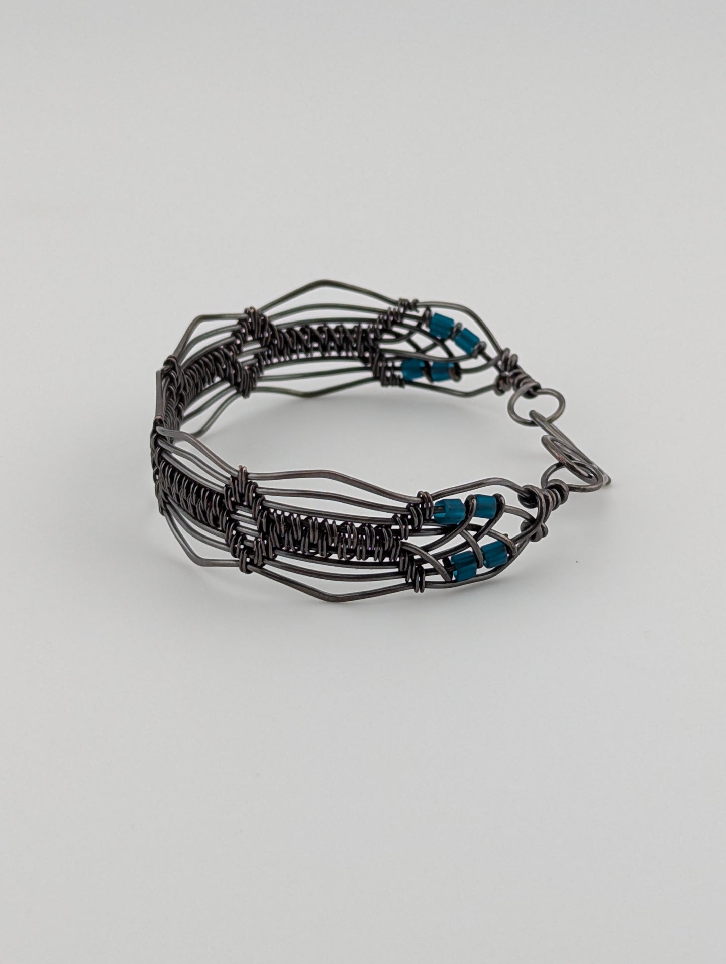 "Aztec Lines" Small Copper Bracelet