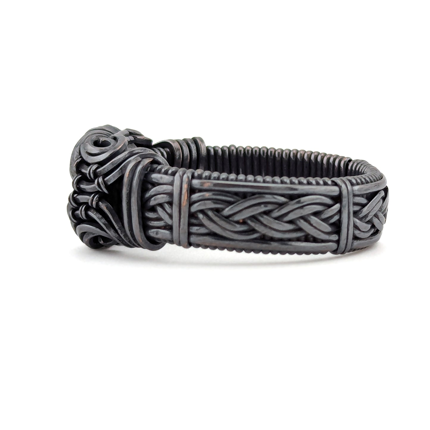 Black CZ - Brilliant Copper Ring - Size 14.5