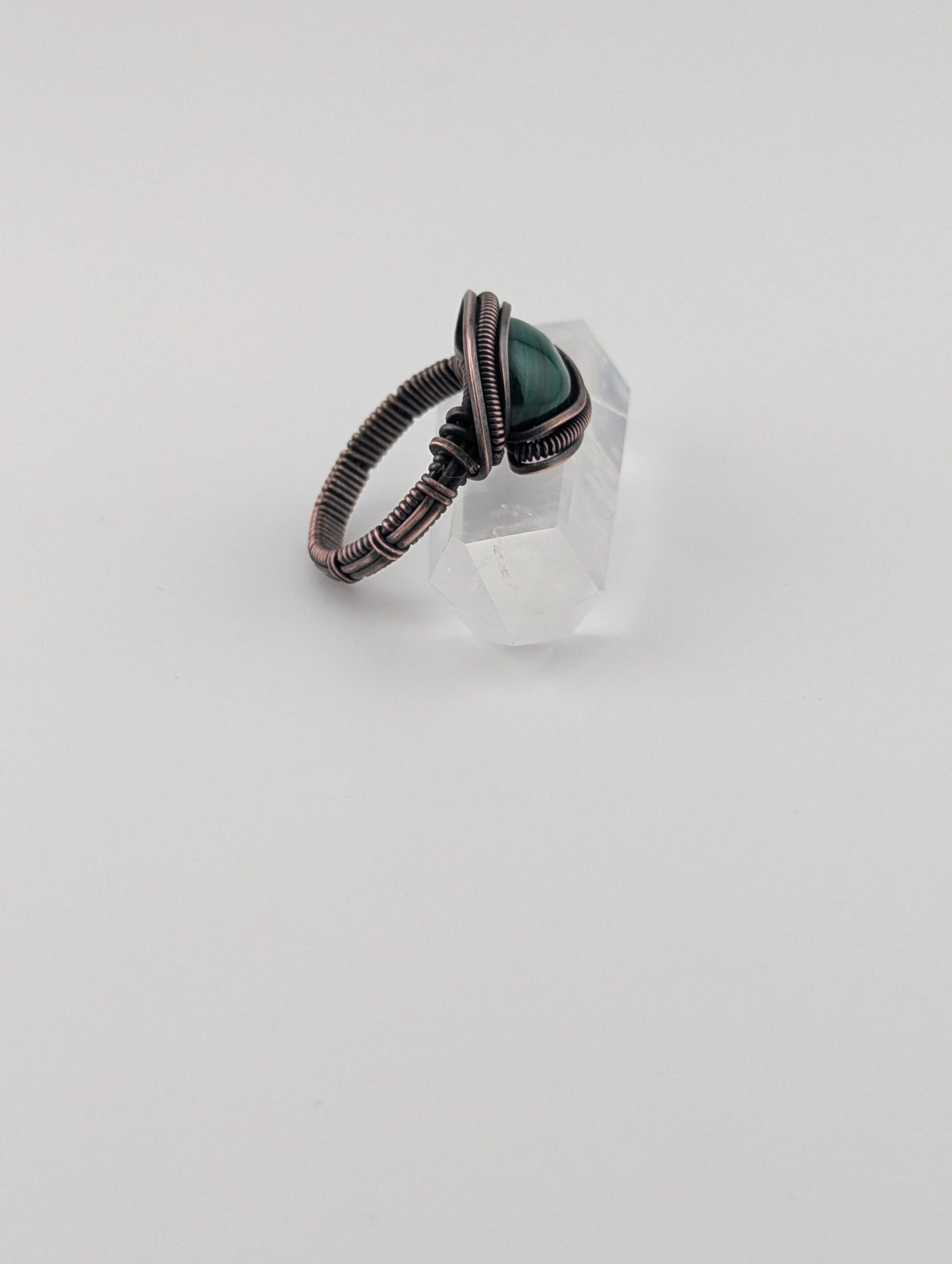 Malachite Elegant Ring - Size 8