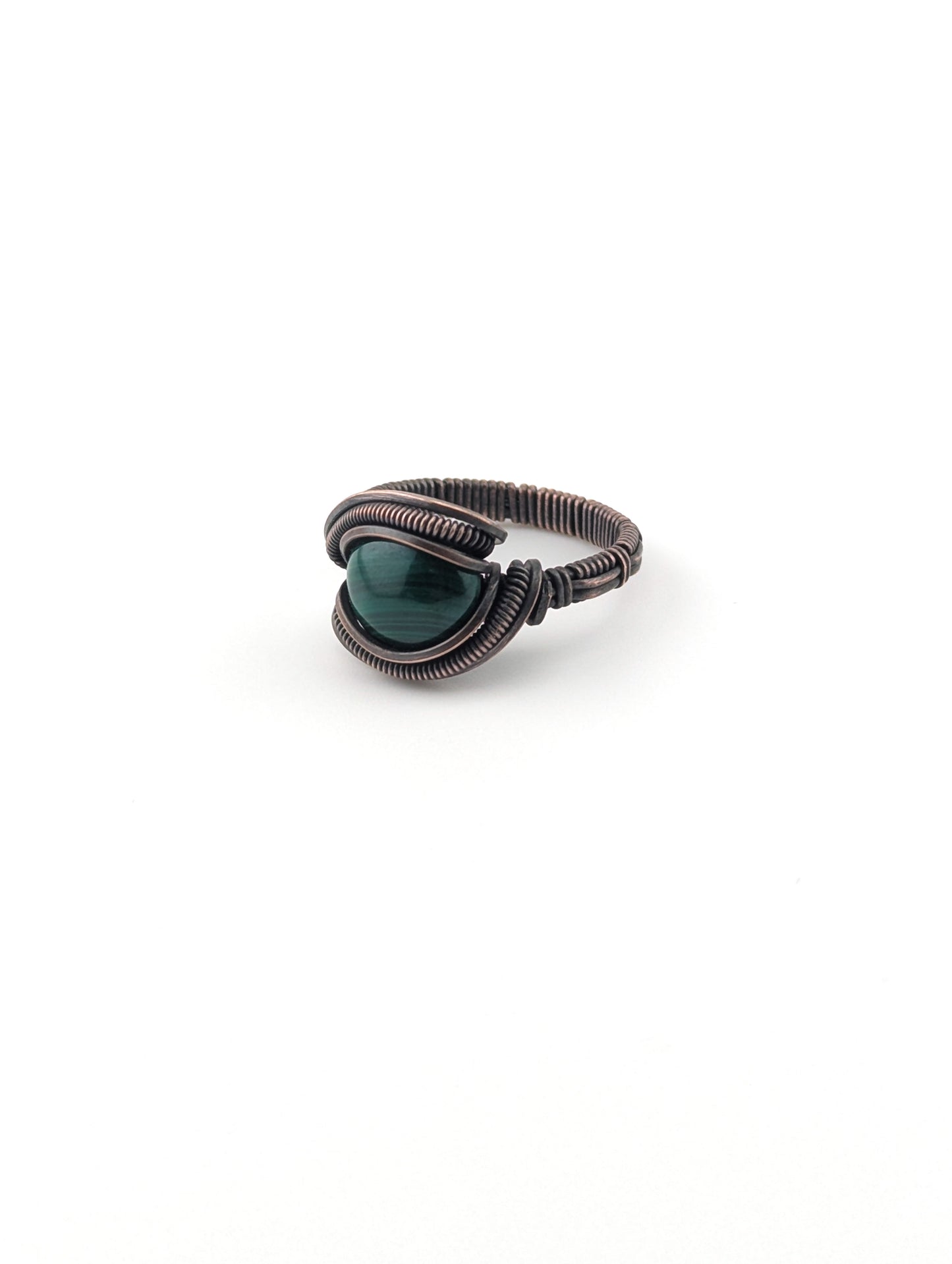 Malachite Elegant Ring - Size 8
