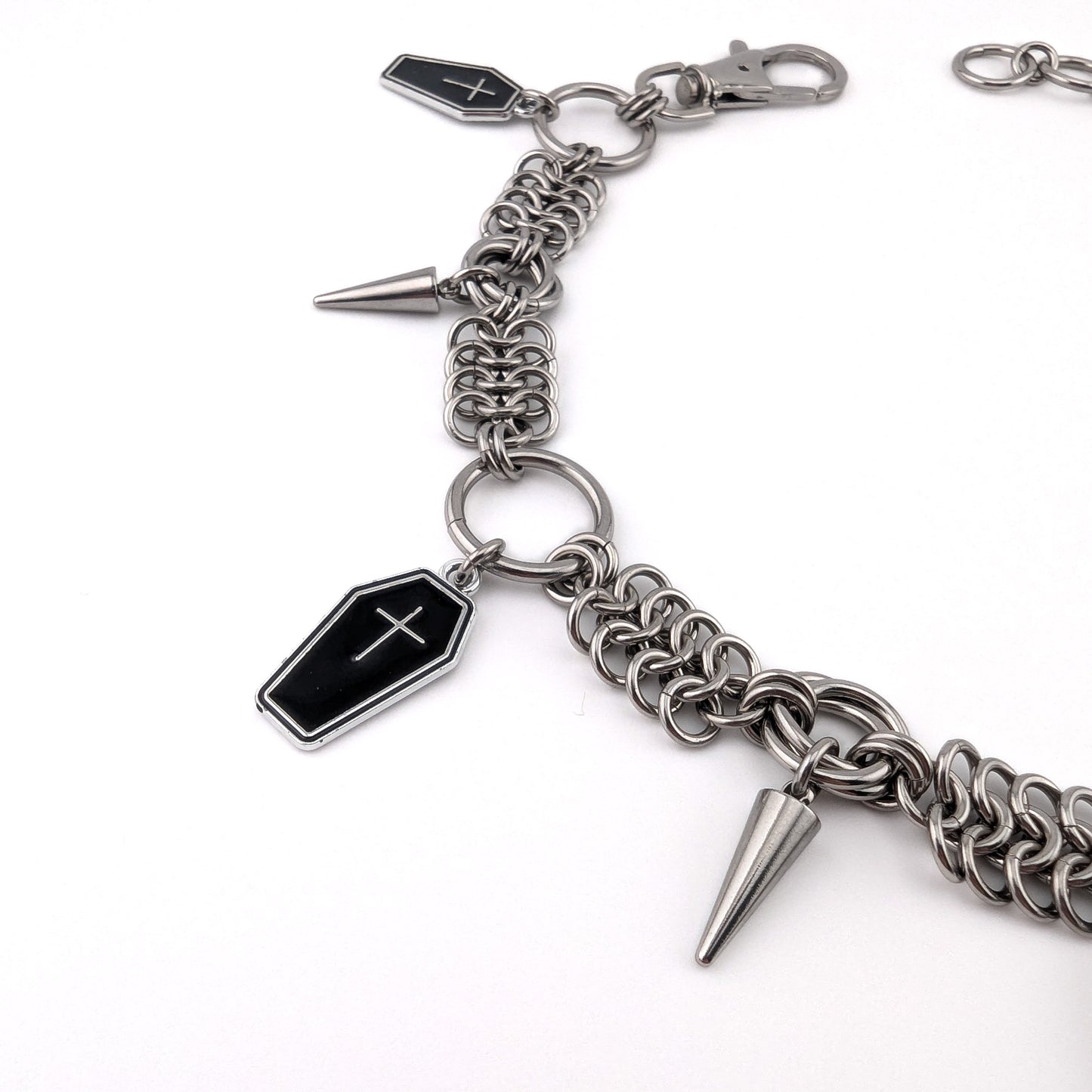 "Judgement XX" - Stainless Steel Chainmail Gothic Choker