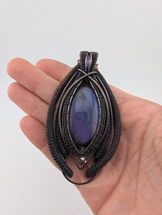 Purple Labradorite & Alexandrite - "The High Priestess"