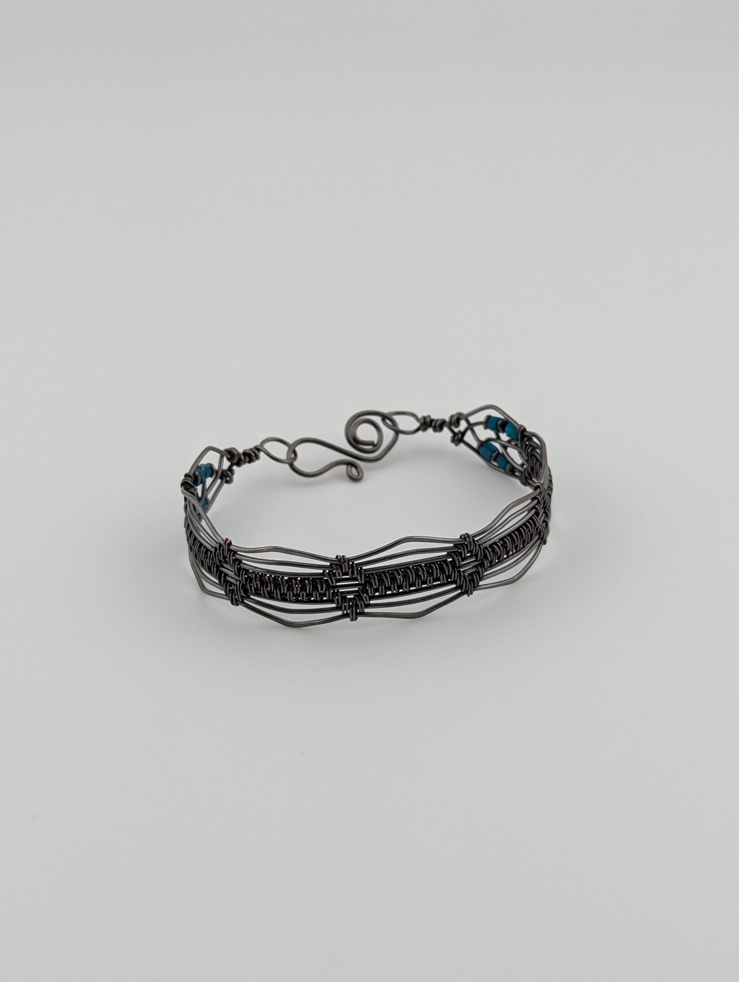 "Aztec Lines" Small Copper Bracelet