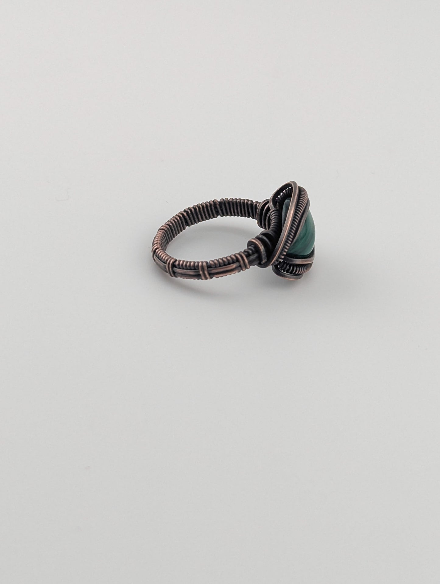 Malachite Elegant Ring - Size 8