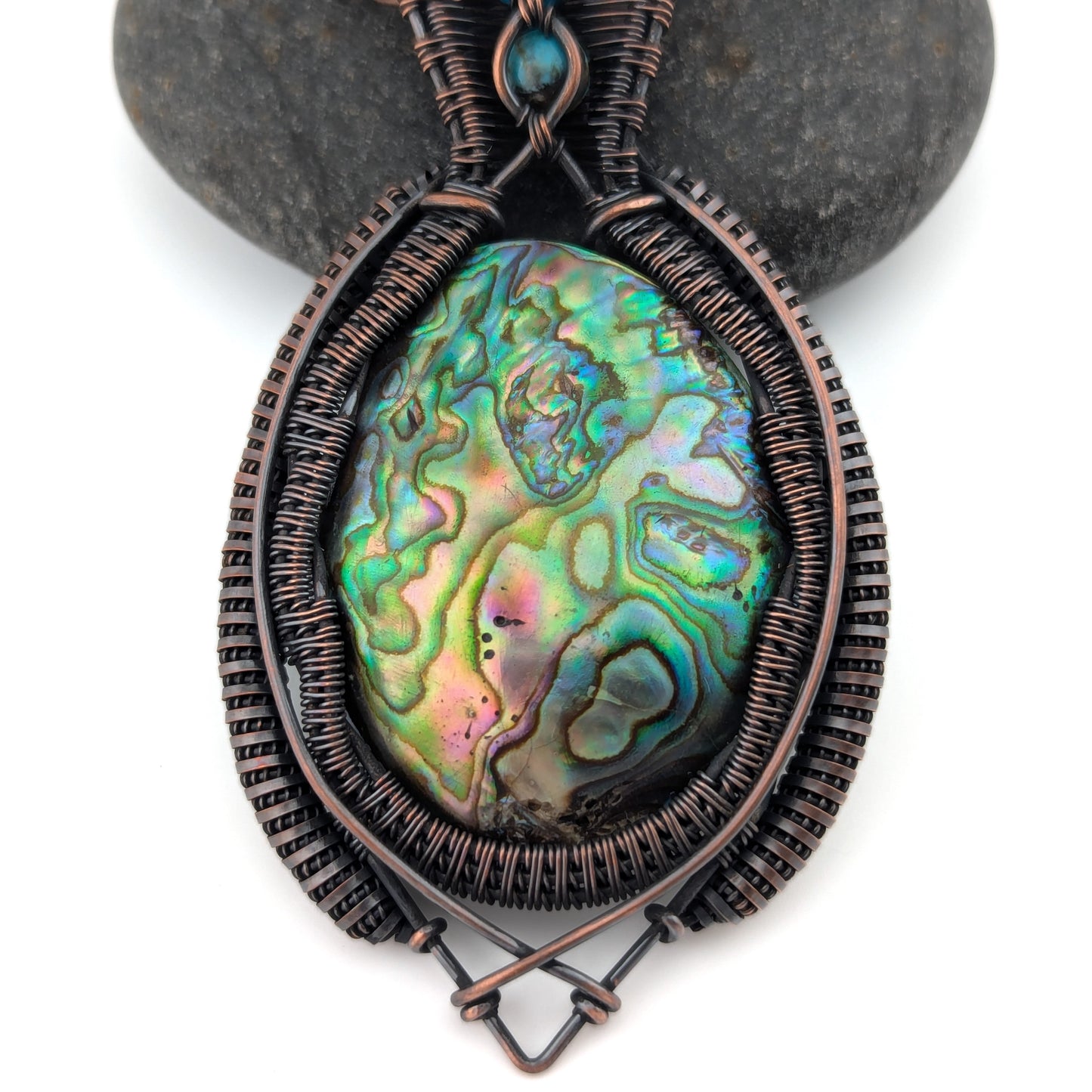 "Northern Lights" Abalone and Turquoise