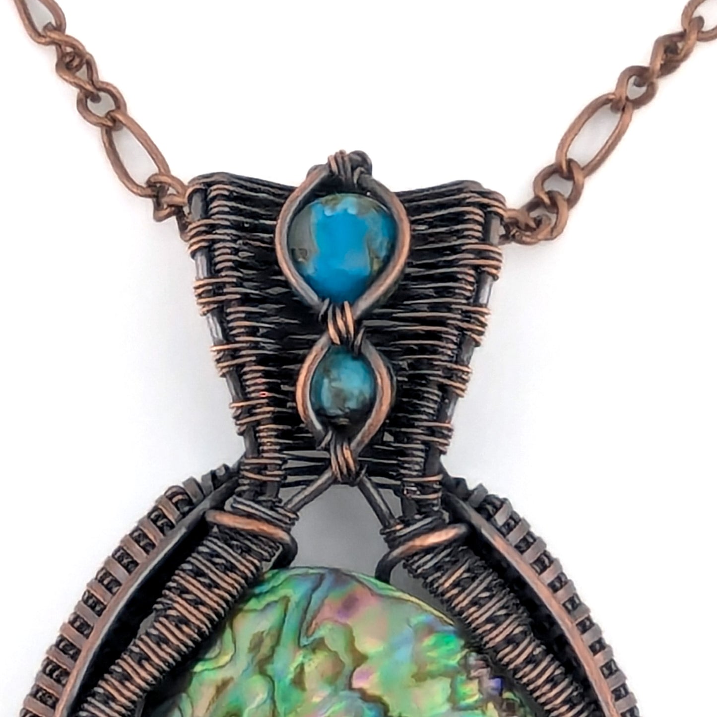 "Northern Lights" Abalone and Turquoise