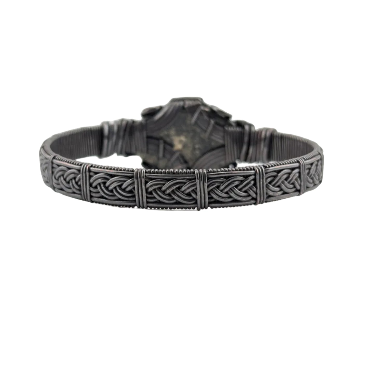 Marcasite - Copper Braided Band - Bangle Bracelet