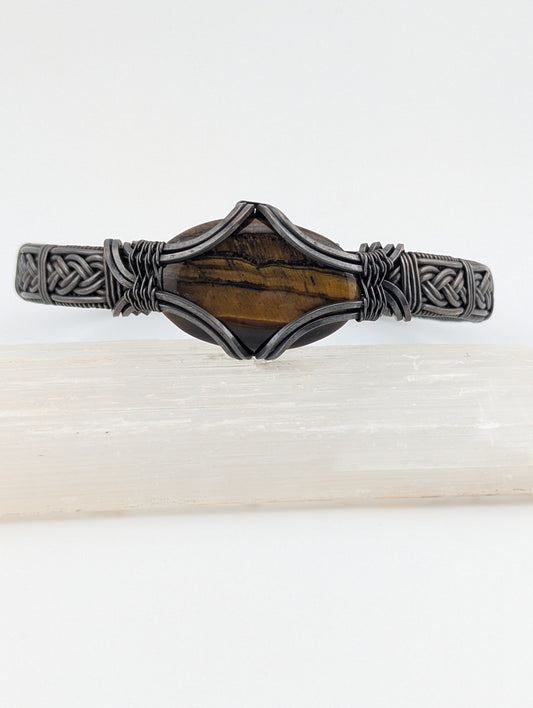 Tiger Iron - Copper Adjustable Bracelet