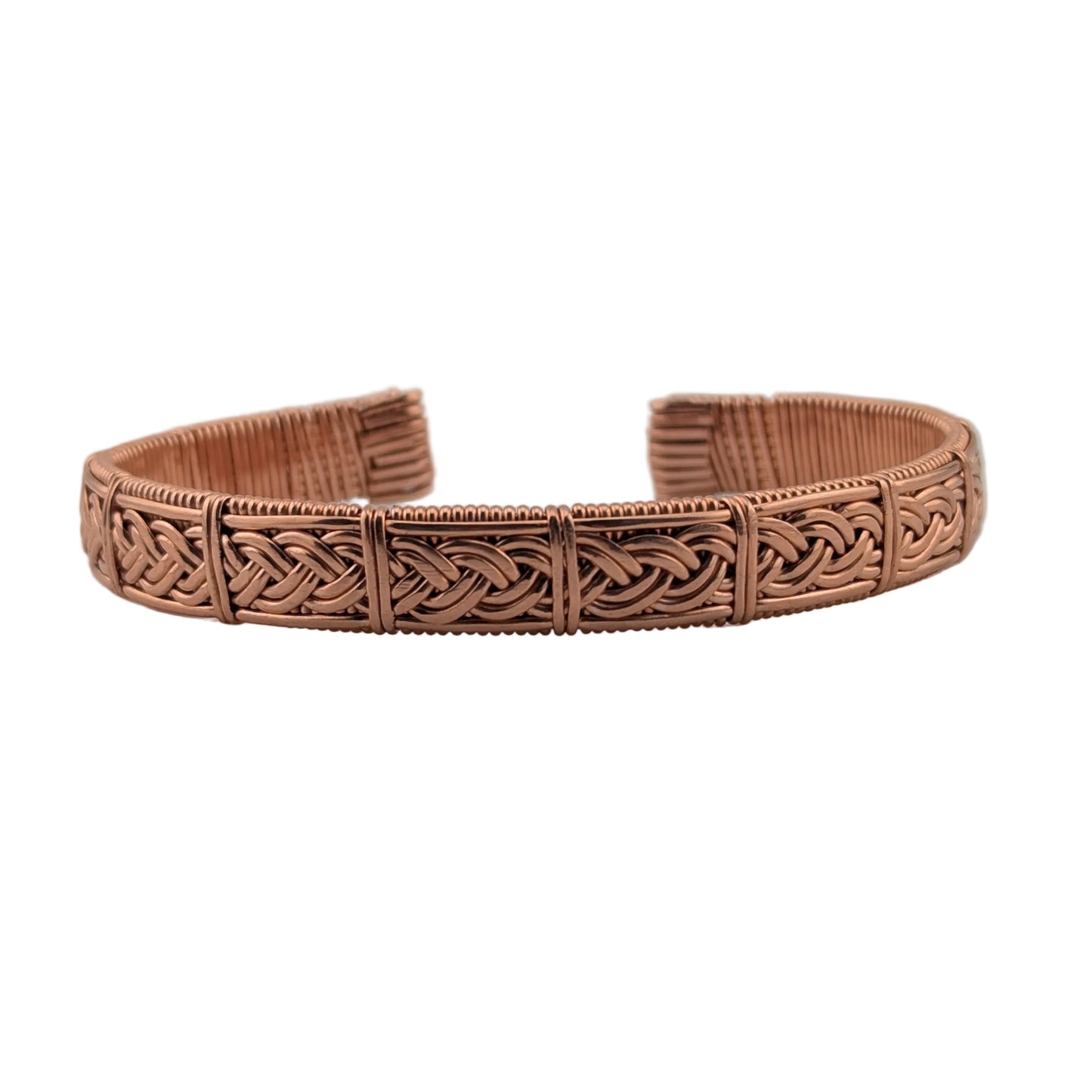 Copper Braided Band Adjustable Bracelet
