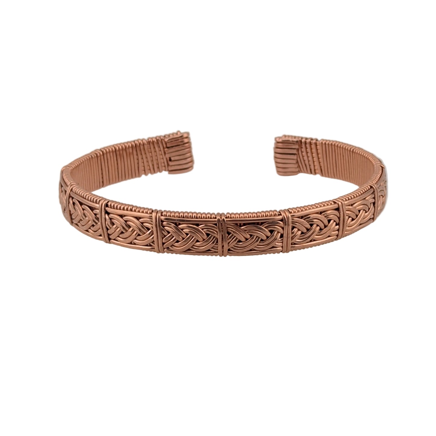 Copper Braided Band Adjustable Bracelet