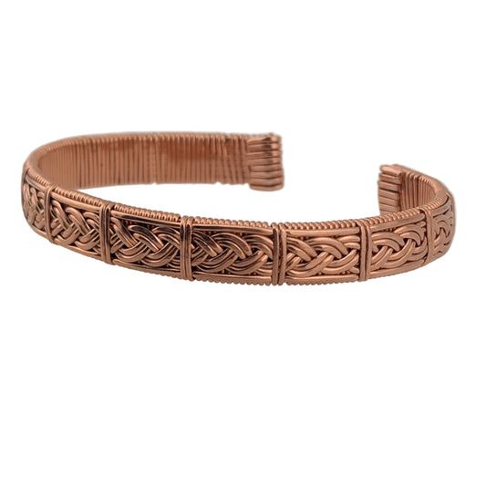 Copper Braided Band Adjustable Bracelet