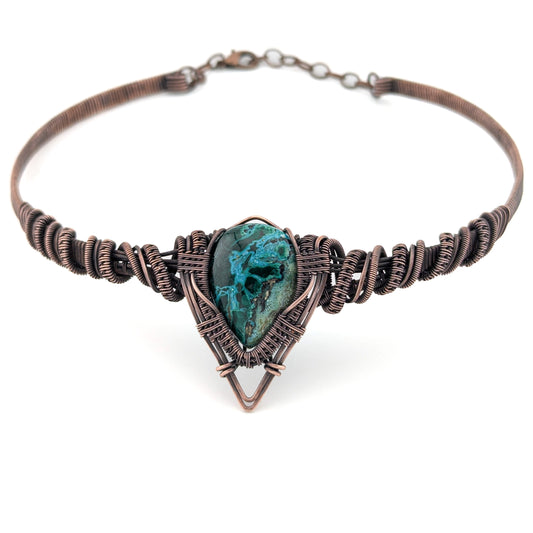 "Erin Go Bragh" - Chrysocholla Collar