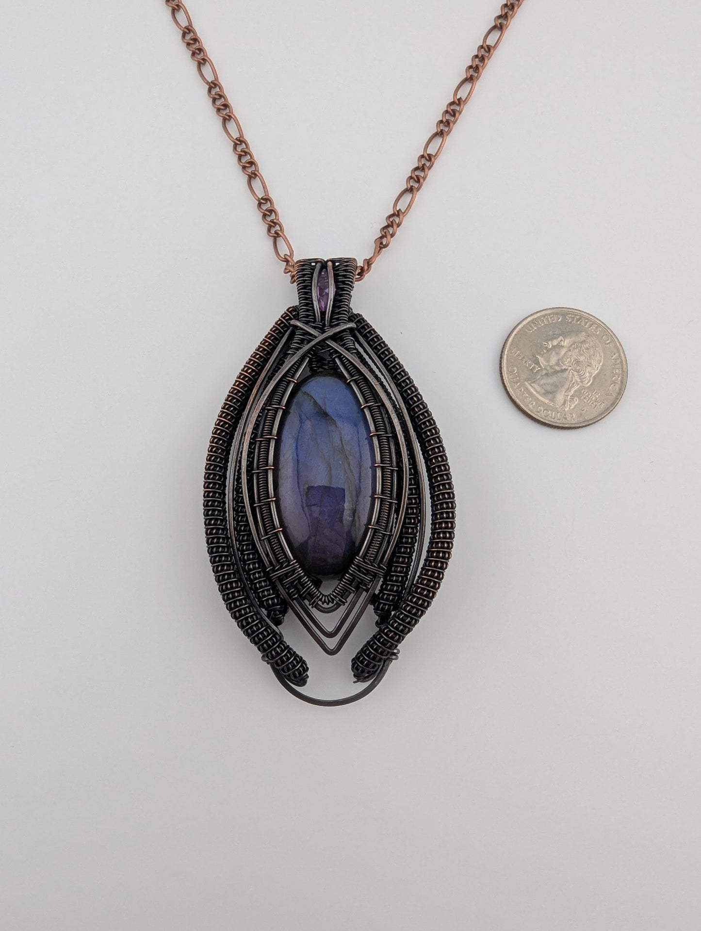Purple Labradorite & Alexandrite - "The High Priestess"