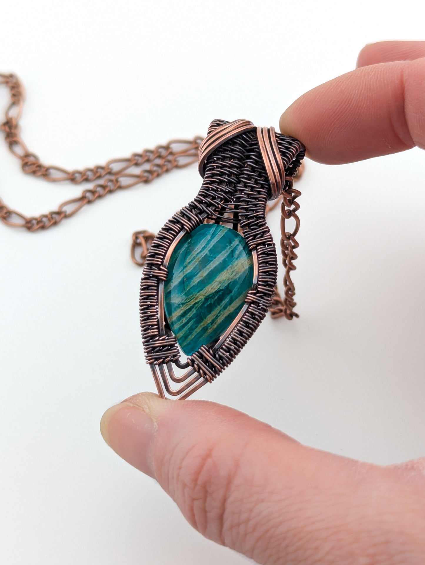"Drop of the Sea" - Amazonite Pendant
