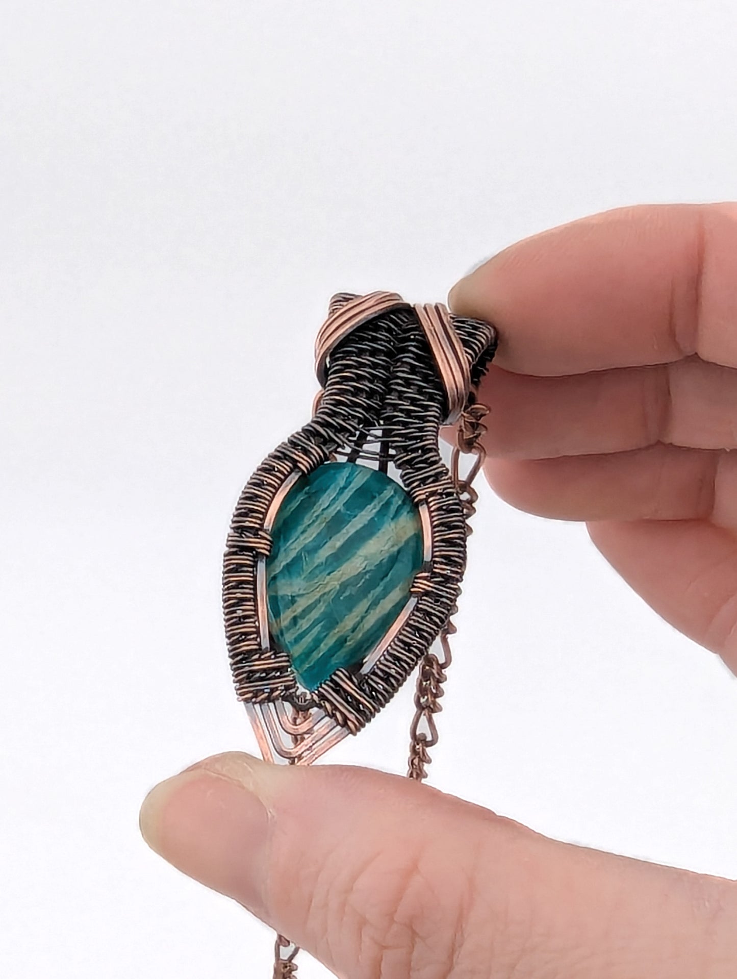 "Drop of the Sea" - Amazonite Pendant