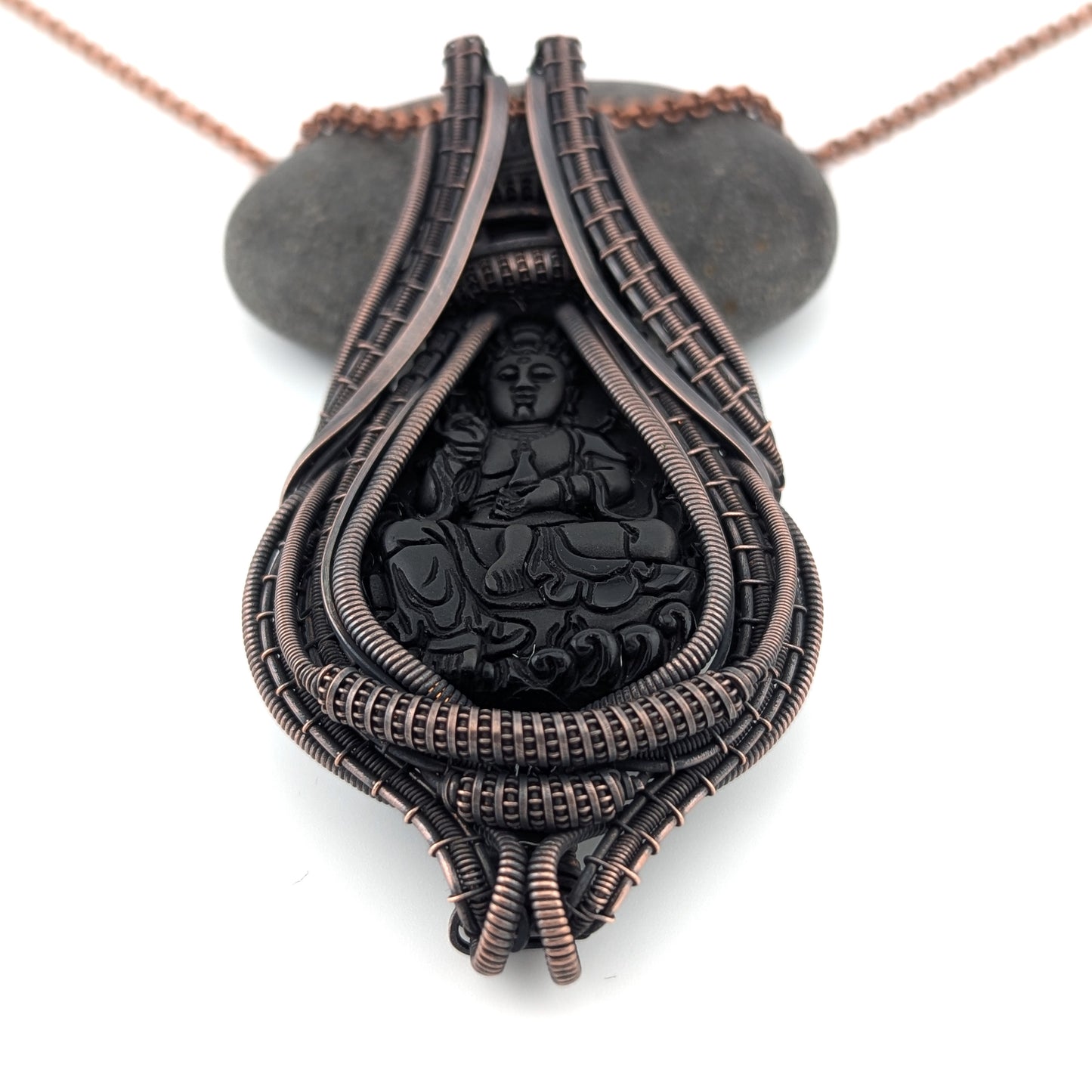 "Guru" - Onyx Engraved Buddha