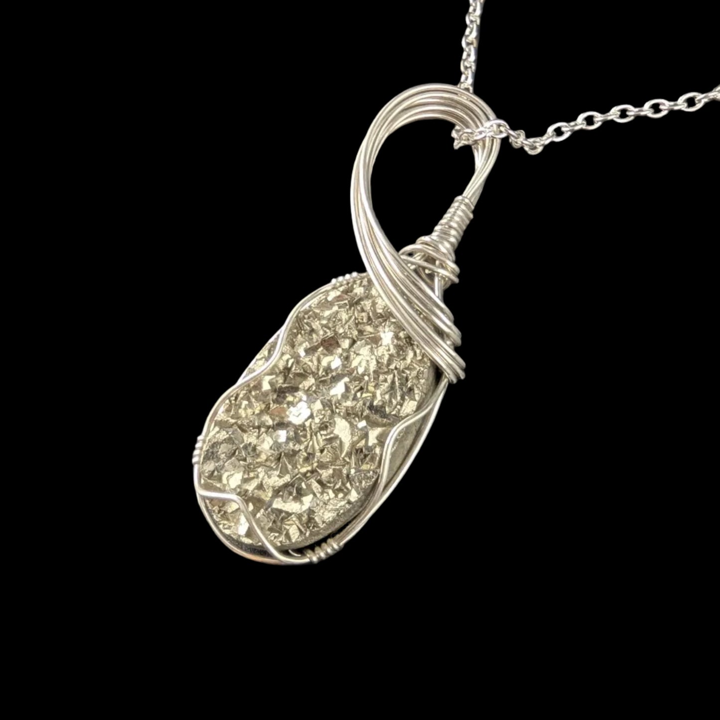 Pyrite in Sterling Silver "Glitter"