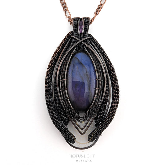 Purple Labradorite & Alexandrite - "The High Priestess"