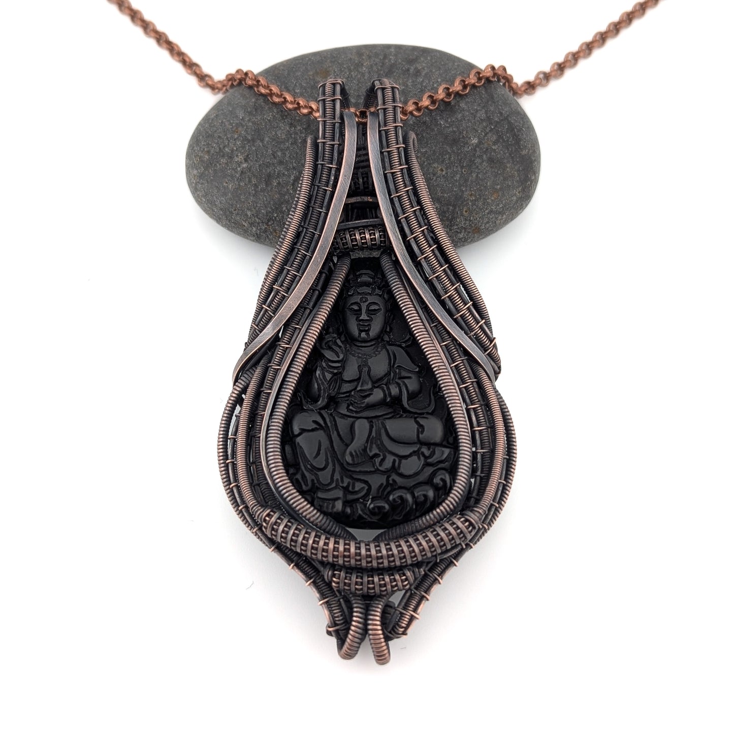 "Guru" - Onyx Engraved Buddha