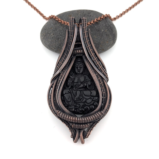 "Guru" - Onyx Engraved Buddha
