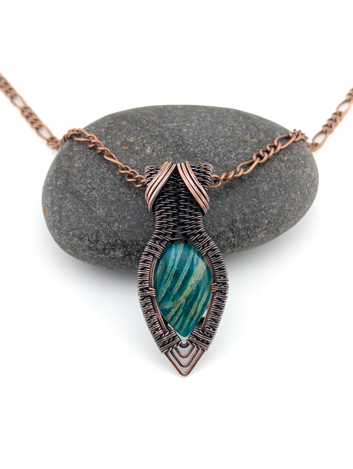 "Drop of the Sea" - Amazonite Pendant